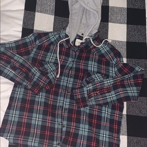 Plaid Button Up Jacket